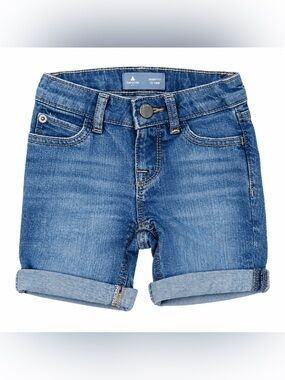 Baby Gap Girls Skinny Fit Denim Jean Shorts Size 2 Years Cuffed Medium Wash